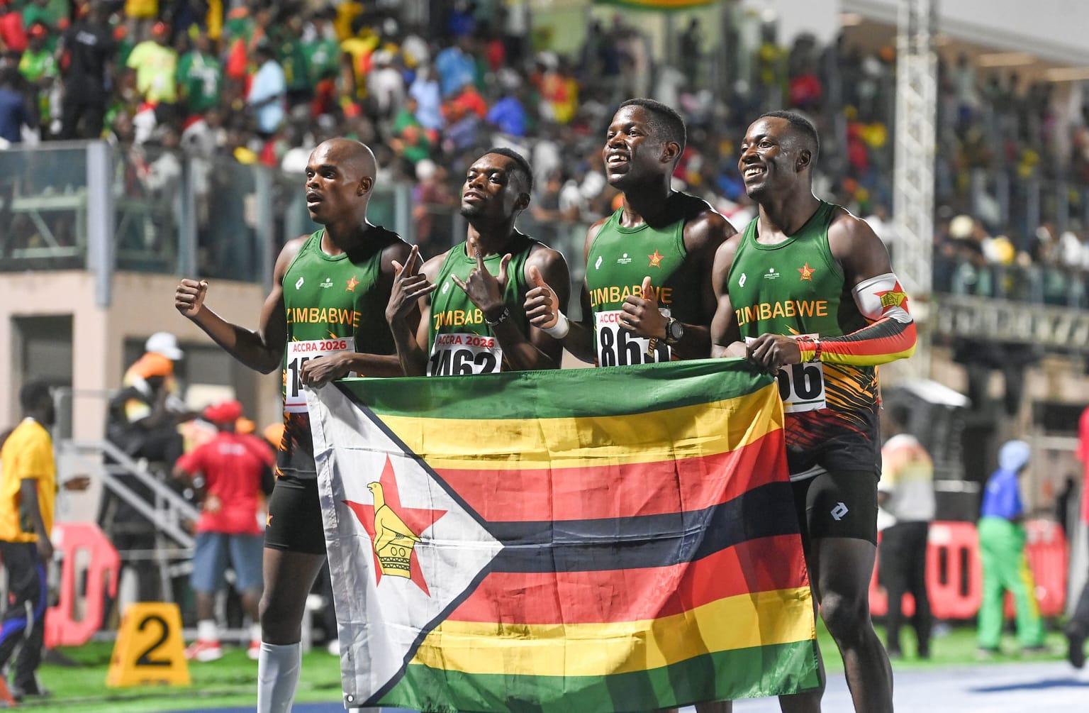 Zimbabwe win 4x400m, Yego claims sixth javelin title on final day of African Championships:
One of the biggest upsets of the final day came in the men’s 4x400m, where Zimbabwe overcame the wet conditions to storm to their first-ever title in the event