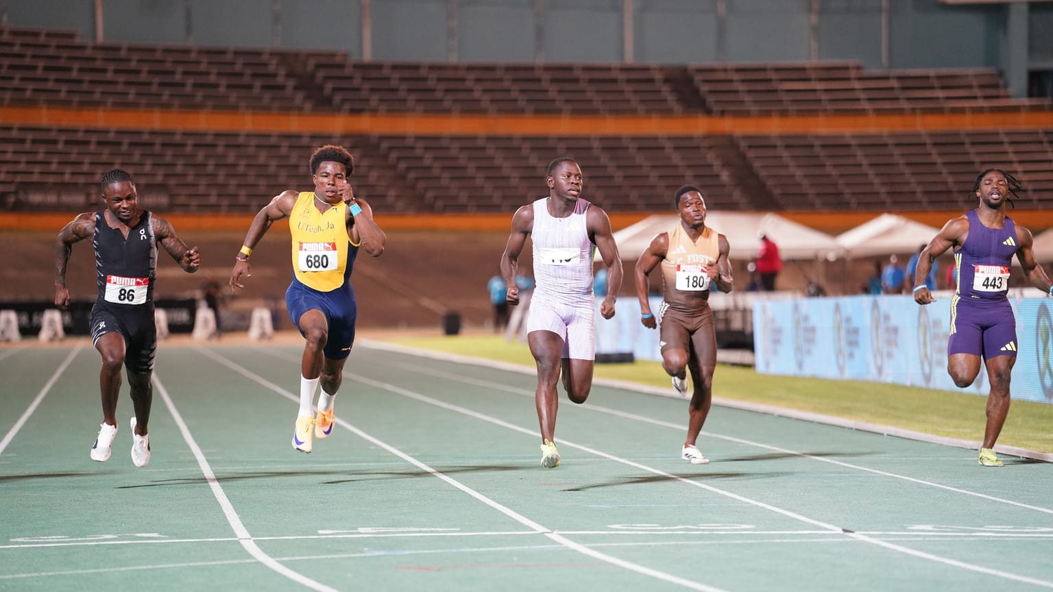 Global champions Seville and Jackson win national titles in Kingston :
World champion Oblique Seville ran a world lead at the Jamaican Championships