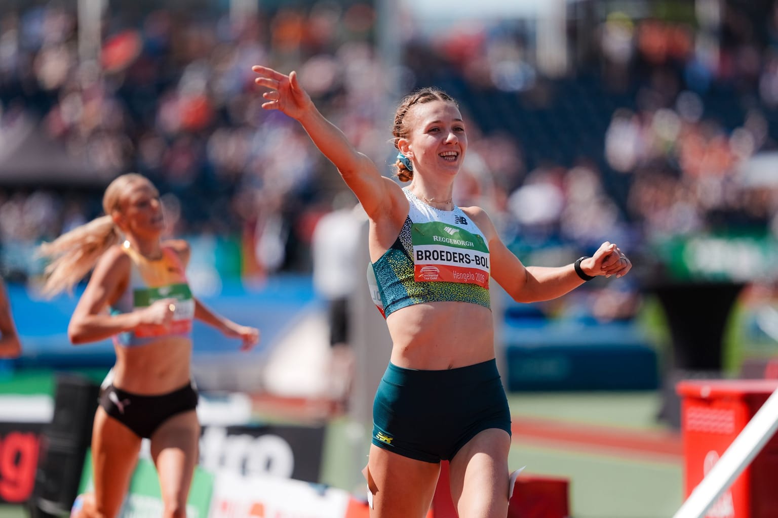 Broeders-Bol and Laros clinch Dutch 800m double in Hengelo:
Niels Laros and Femke Broeders-Bol delighted home fans at the FBK Games