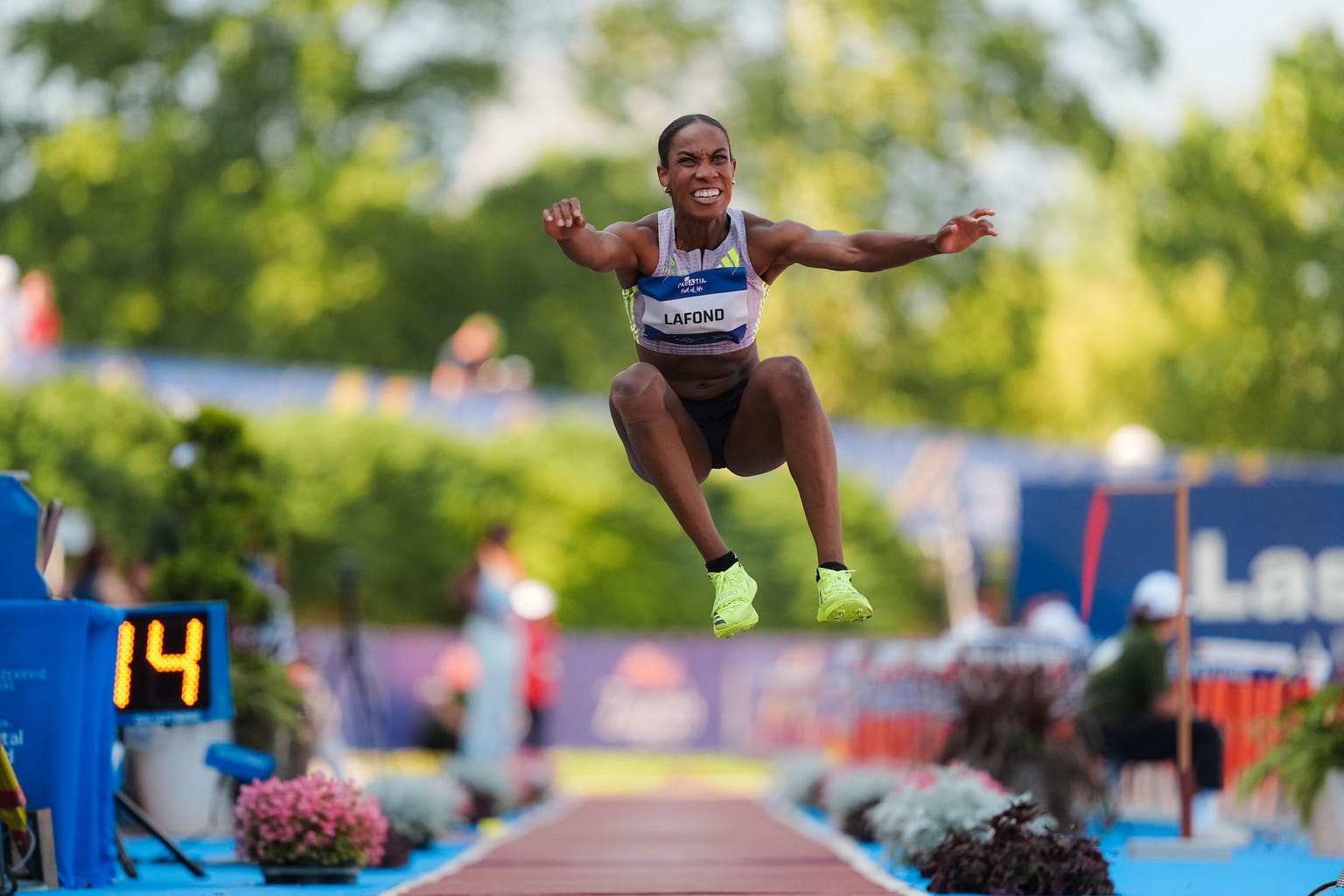 LaFond sails to world-leading 15.25m in Zagreb:
Thea LaFond produced the best women’s triple jump performance in the world for almost four years, leaping 15.25m at the Boris Hanzekovic Memorial in Zagreb