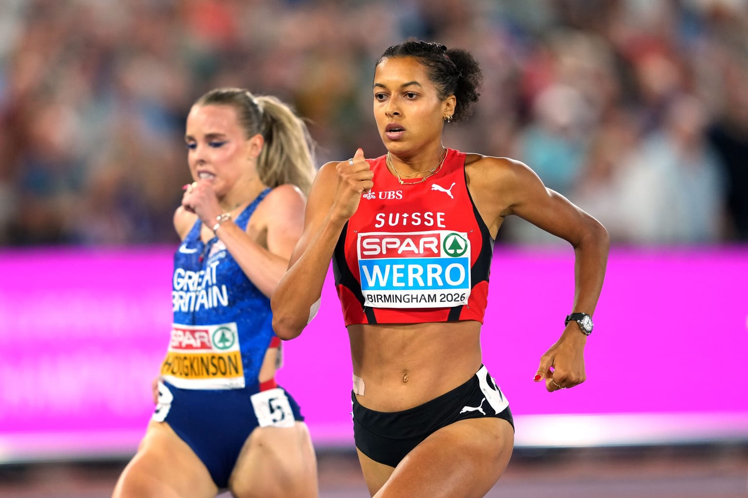 Werro stars as Warholm and Tamberi claim fourth European titles:
Audrey Werro delivered on the considerable expectations surrounding the women’s 800m at the European Championships in Birmingham, producing a championship record of 1:54.81
