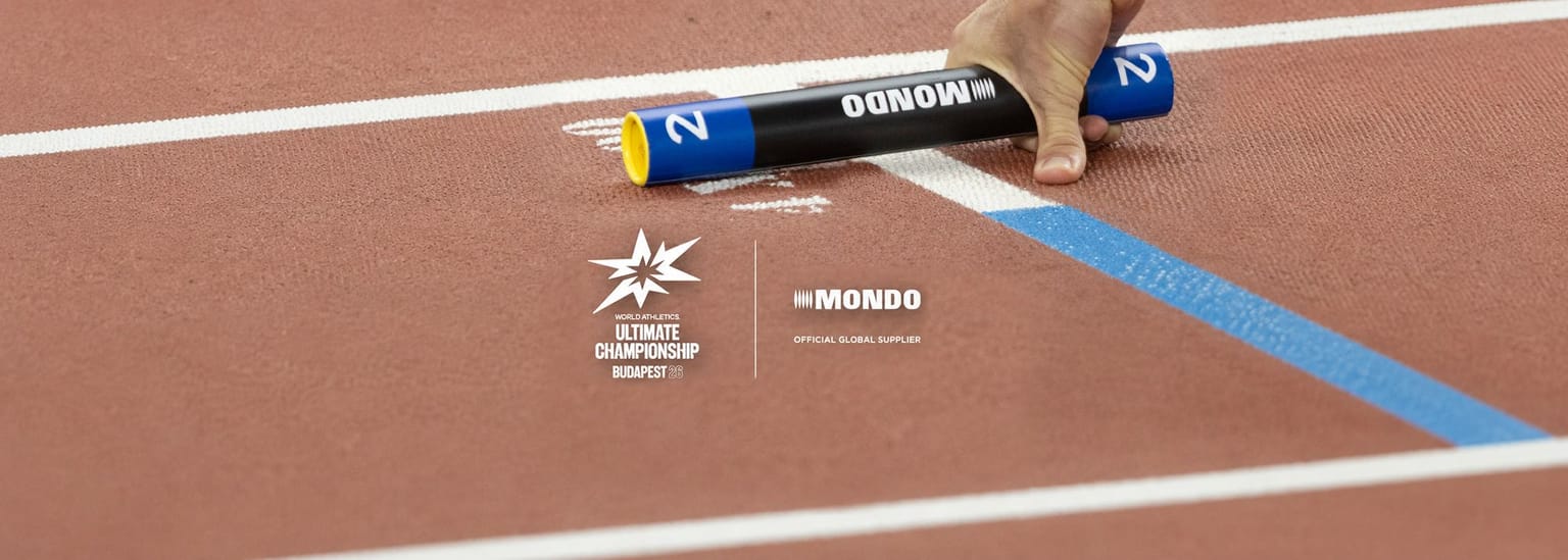 When athletics equipment becomes part of the show: Mondo at the World Athletics Ultimate Championship 2026:
Mondo will serve as the Official Global Supplier of athletics equipment at the inaugural edition of the World Athletics Ultimate Championship, once again confirming its role as the technical partner of choice for the world's most prestigious athletics events