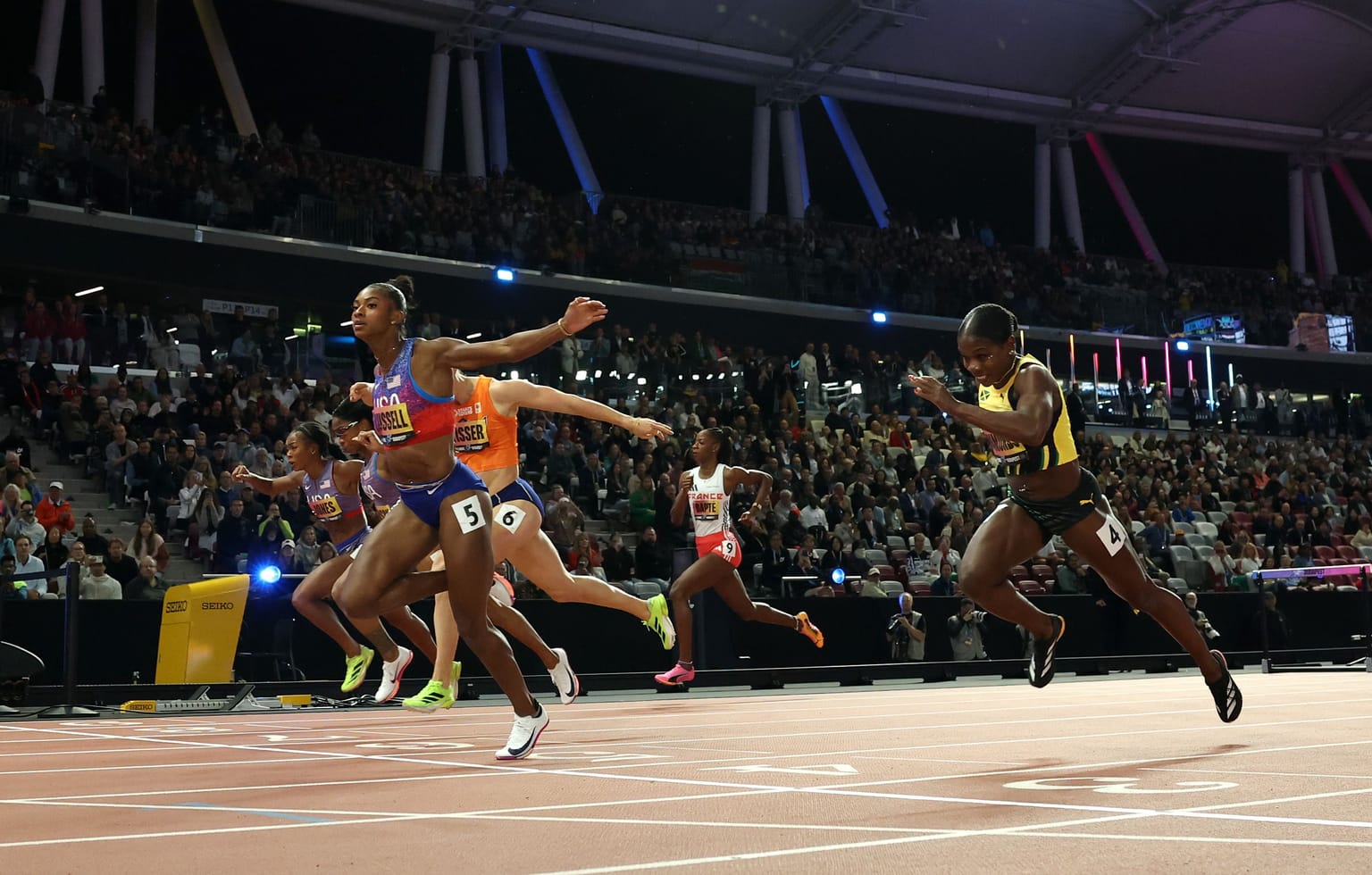 Russell maintains reign to take 100m hurdles title in Budapest:
Masai Russell capped a sensational season by winning the 100m hurdles at the World Athletics Ultimate Championship Budapest 26
