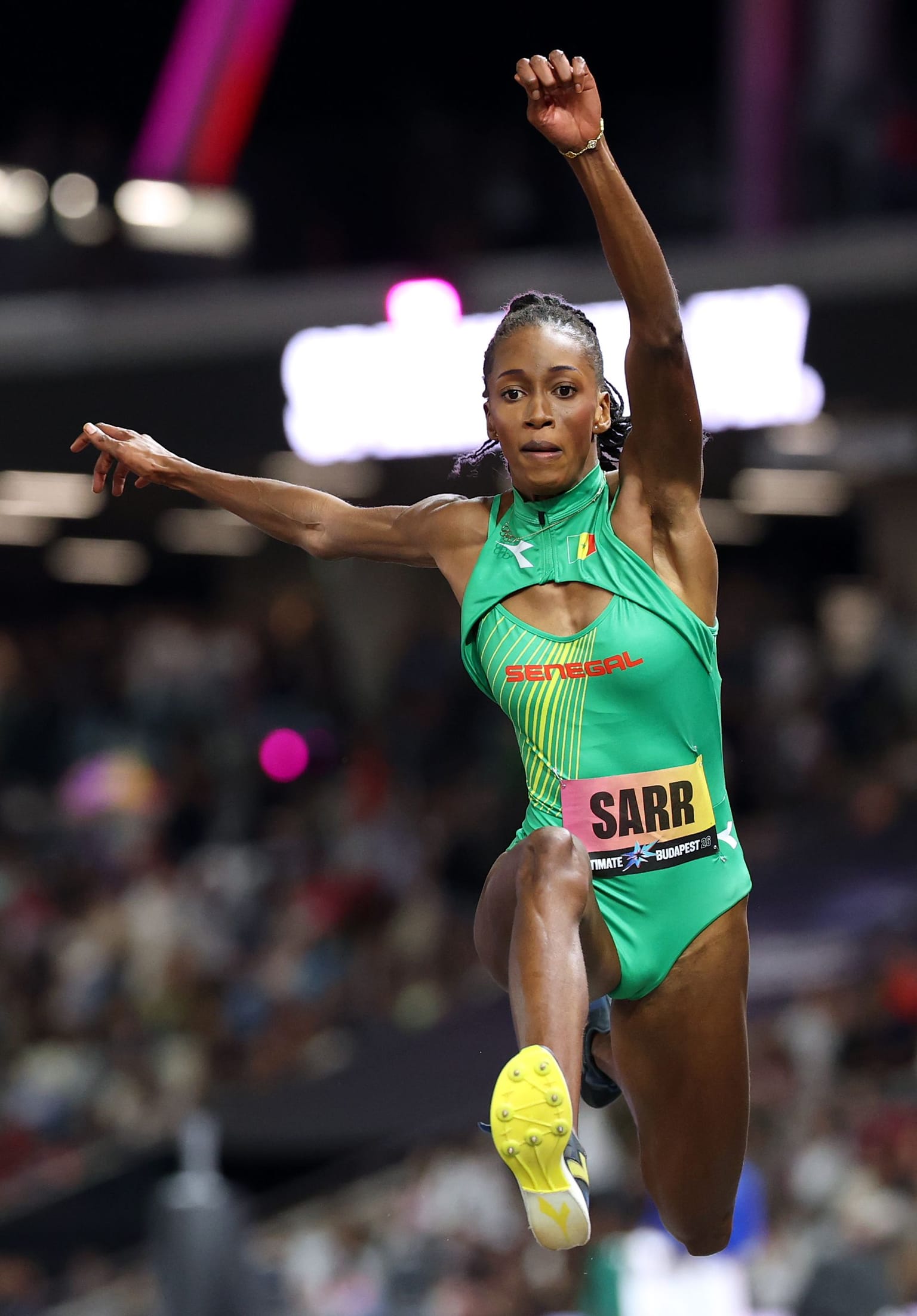 Sarr soars to Ultimate triple jump title in Budapest:
One leap was all it took for Saly Sarr to secure the triple jump title at the World Athletics Ultimate Championship in Budapest on Sunday (13), but only just.