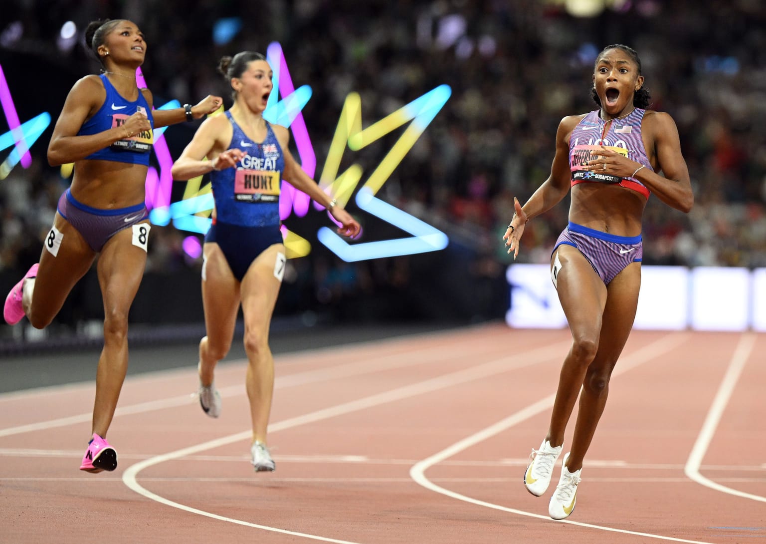 Jefferson-Wooden dashes to 21.47 Ultimate 200m victory in Budapest:
Coverage of the women's 200m at the World Athletics Ultimate Championship Budapest 26