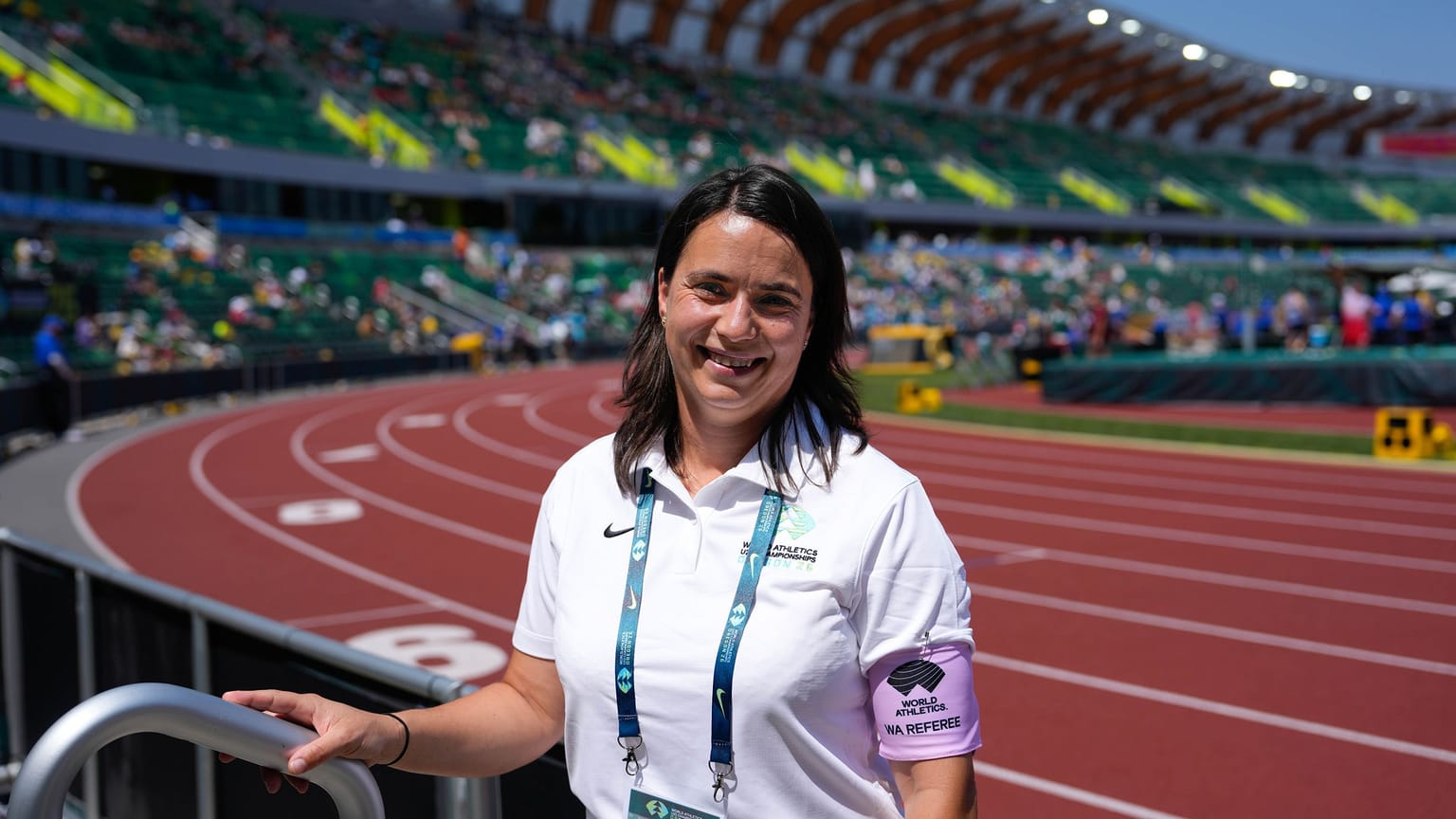 World Athletics referee and race walking judge Costin's steps to success :
Zuzana Costin is a former athlete turned official, currently the only active female technical official in the world to hold both World Athletics Gold Level Referee and Gold Level Race Walking Judge qualifications.