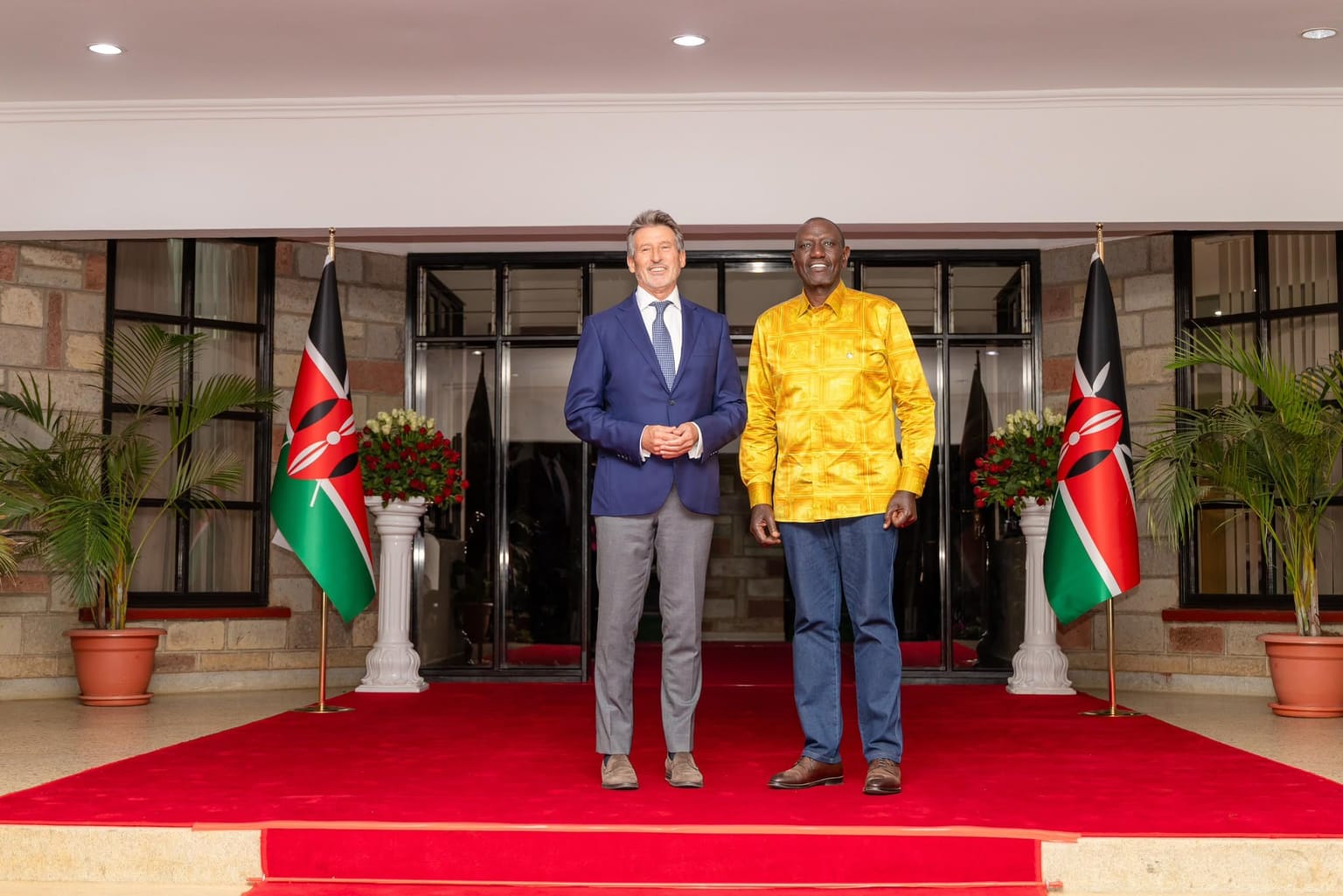 Coe and Kenyan President Ruto reaffirm shared commitment to successful 2029 World Championships in Nairobi:
Government assures all obligations will be met as Kenya begins preparations for World Athletics Championships Nairobi 29